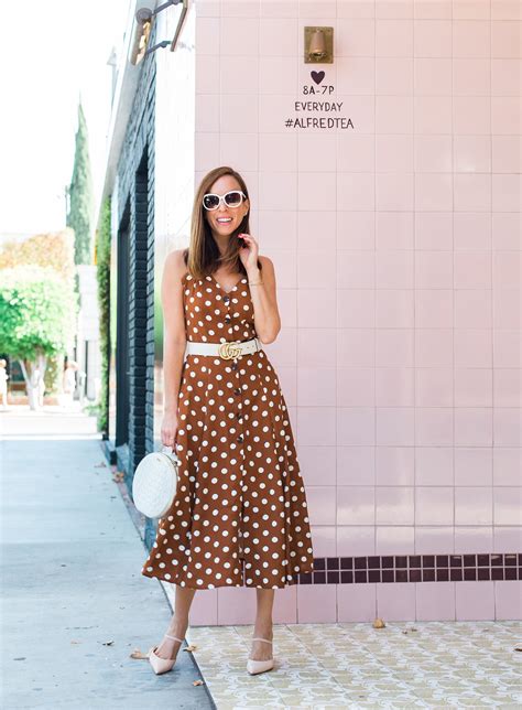 gucci polka dot dress